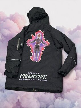 Primitive x Dragon Ball Super Goku Black Rose Parka Jacket